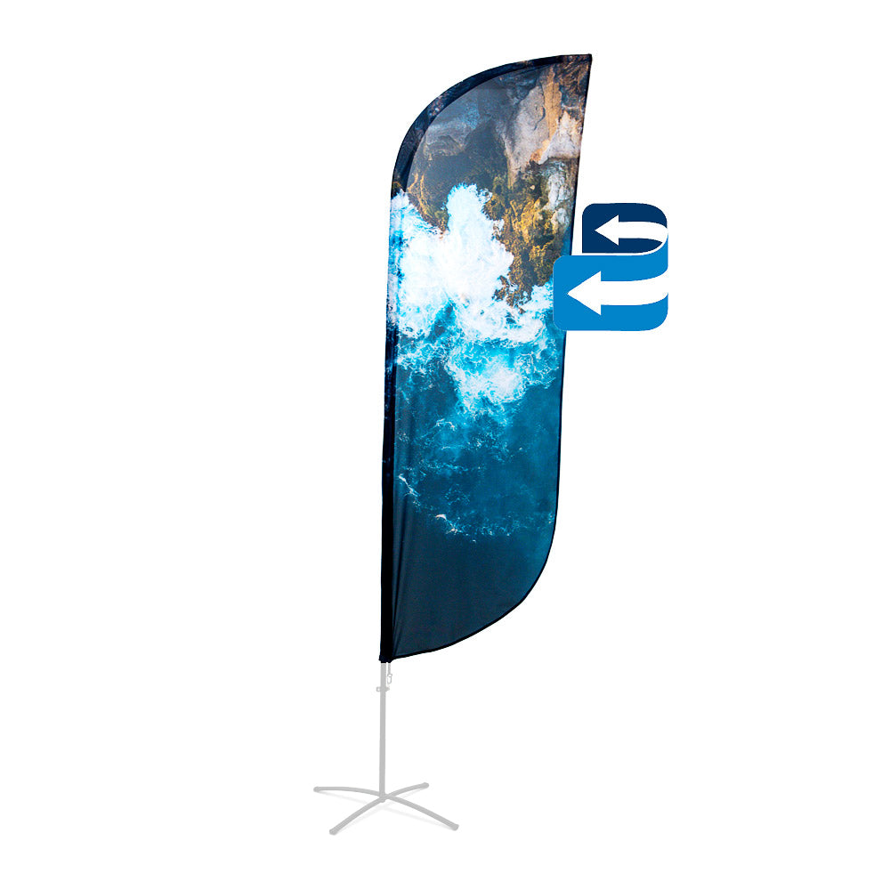 Impresión Bandera Publicidad Aluminio (Paddle) (86 x 439 cm) Doble Cara