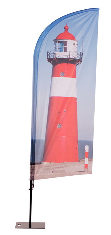 Impresión Bandera Publicidad Aluminio (Vela) (86 x 162 cm)