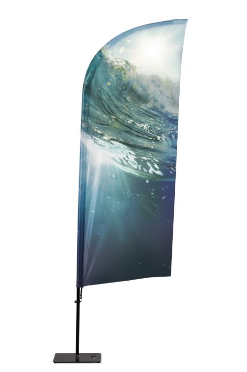 Bandera Publicidad Aluminio (86 x 284 cm) - Bolsa premium