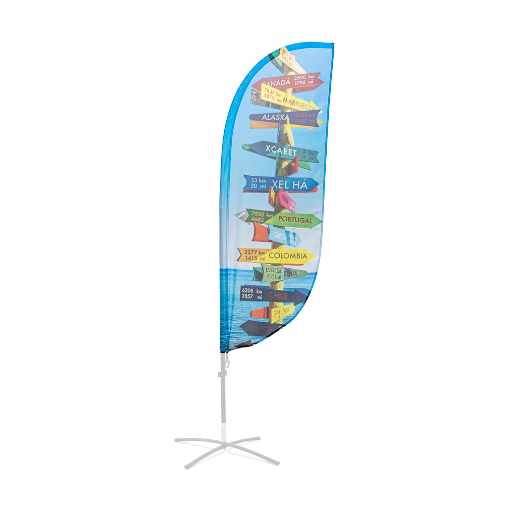 Impresión Bandera Publicidad Fibra de Vidrio (Paddle) (XL) - Ecológica