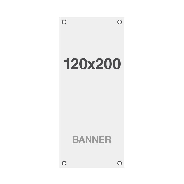 Impresión Estándar para Banner con agujeros - 120 x 200 cm