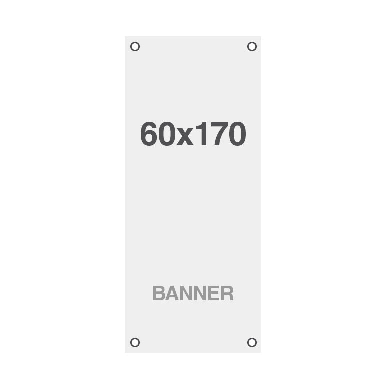 Impresión Estándar para Banner con agujeros - 60 x 170 cm
