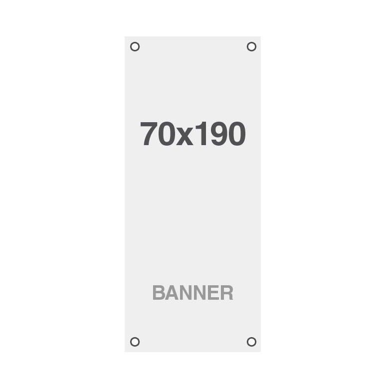 Impresión Estándar para Banner con agujeros - 70 x 190 cm