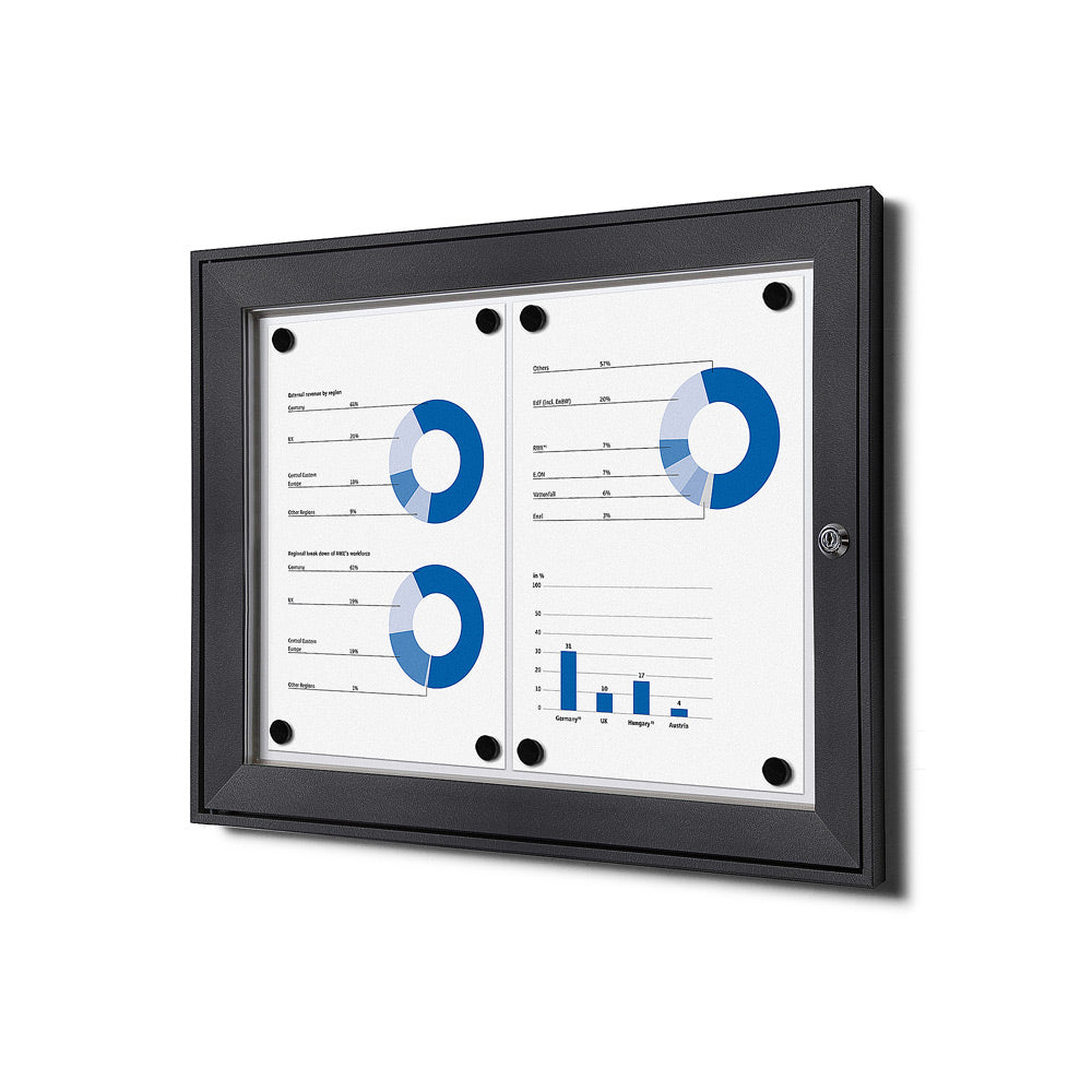 Vitrina Anuncios Premium 2xA4 (Antracita)