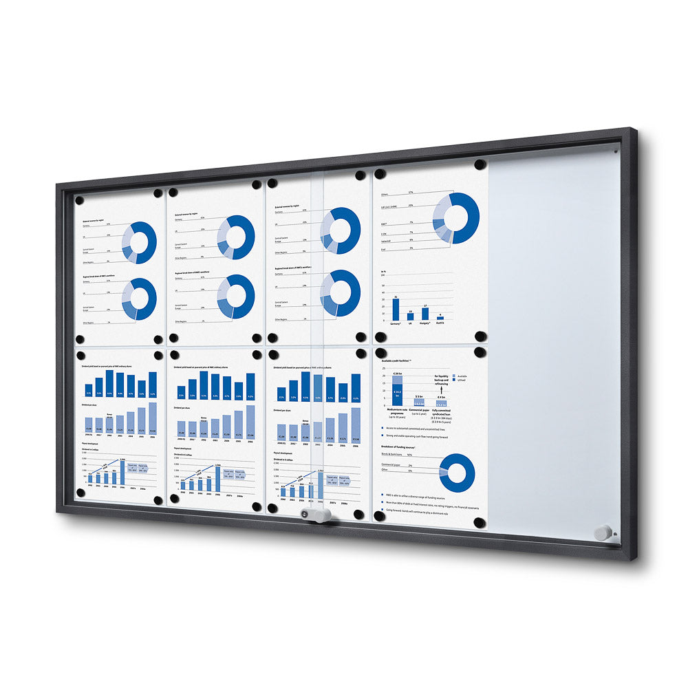 Vitrina Anuncios Puertas Correderas SLIM 10xA4