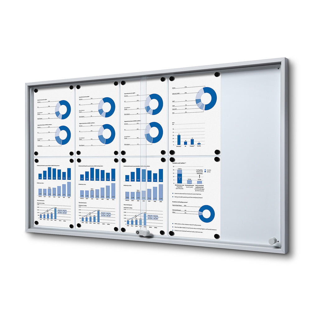 Vitrina Anuncios Puertas Correderas SLIM 10xA4