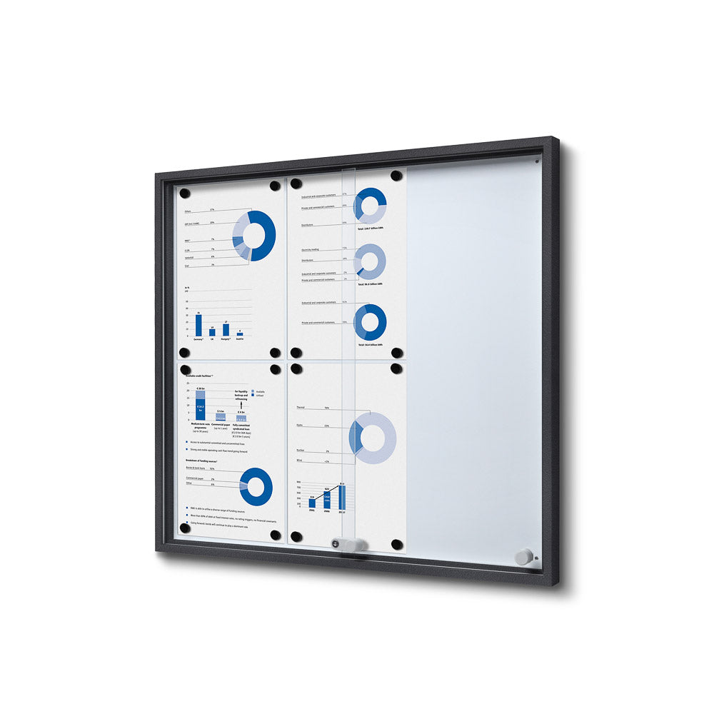 Vitrina Anuncios Puertas Correderas SLIM 6xA4