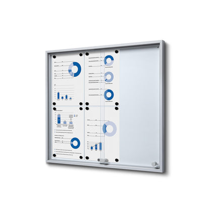 Vitrina Anuncios Puertas Correderas SLIM 6xA4